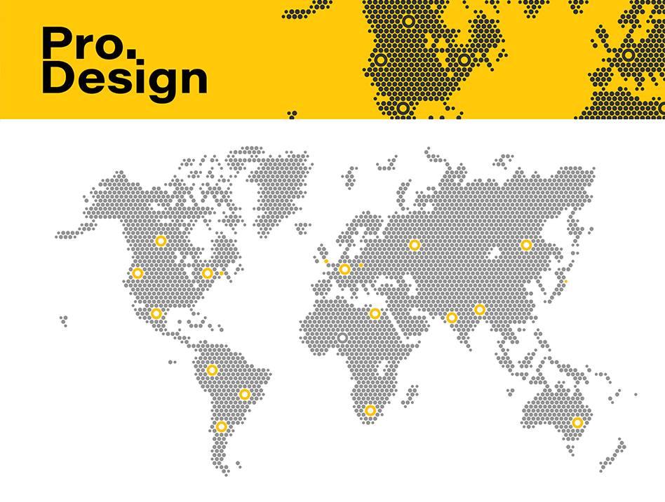 Pro Design Global Operations Map